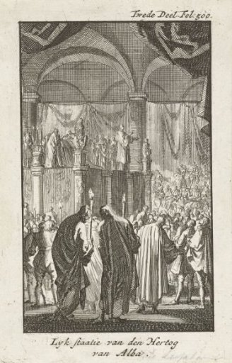 Funeral procession of the Duke of Alba, 1582