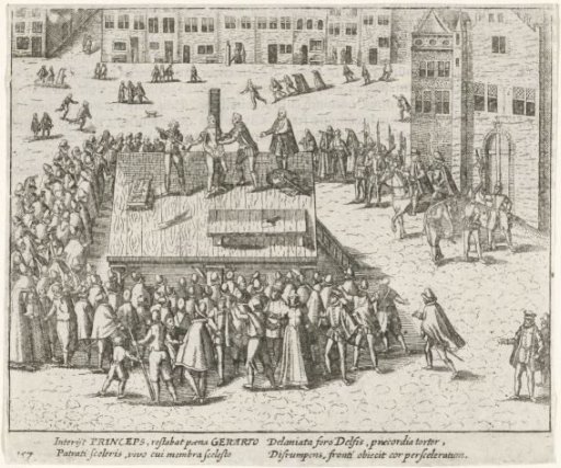 Execution of Balthasar Gerards, 1584