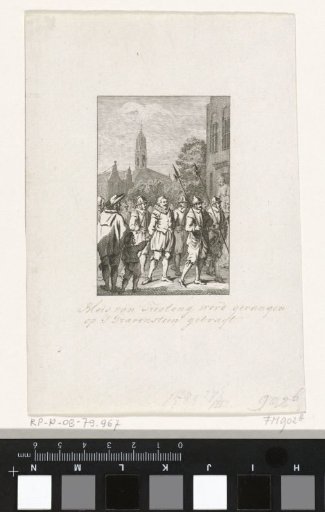 Admiral Blois van Treslong captured and brought to the Gravensteen in Middelburg, 1585