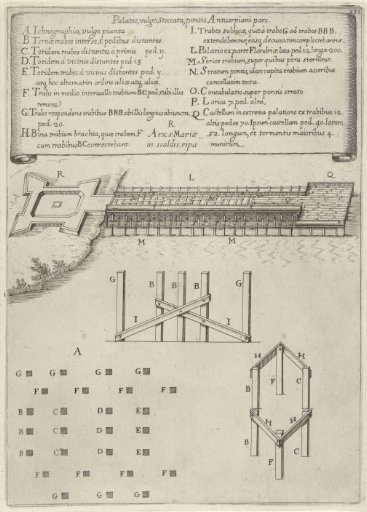The ship bridge of the Duke of Parma from 1585: the bridge's foundation