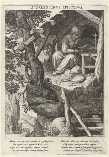 Saint Valentine as a Hermit in a Hut