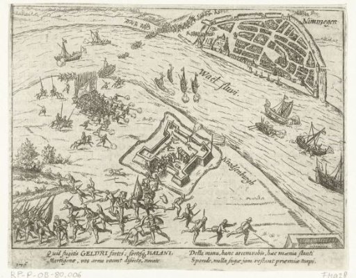 Defeat of the English at Nijmegen by Parma, 1586
