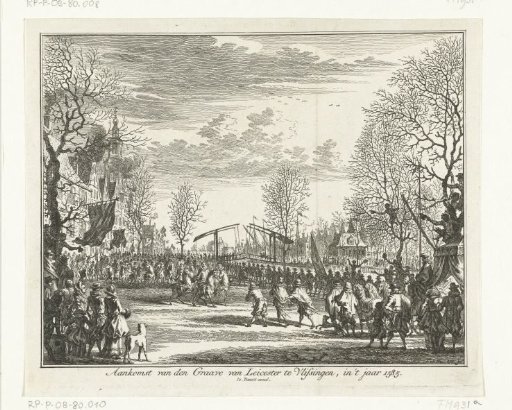 Arrival of Leicester at Flushing, 1585
