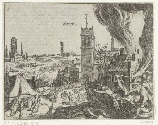 Battle of Boksum in Friesland, 1586