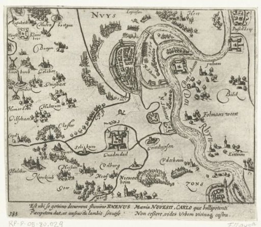 Plan of Neuss and the Surrounding Area, 1586