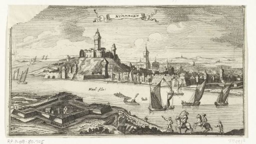 View of Nijmegen and the Knodsenburg Fort