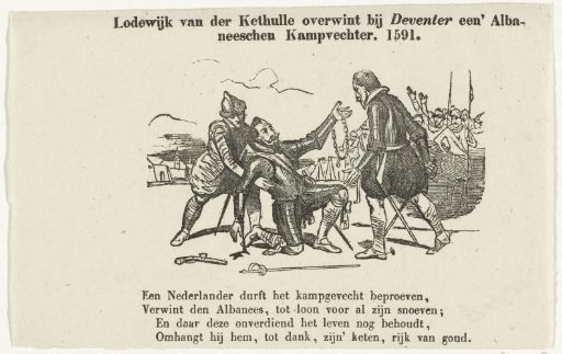 Louis van der Kethulle Defeats the Spanish Cavalryman, 1591