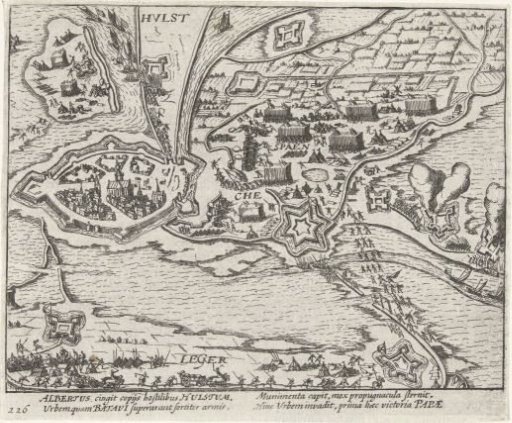 Siege of Hulst by Archduke Albert, 1596