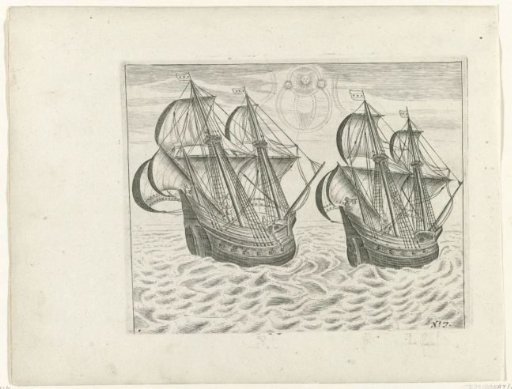 The Two Ships and a Celestial Phenomenon, 1596