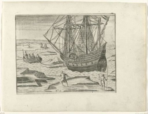 The Ship Threatens to Run Aground in the Ice at Orange Island, 1596