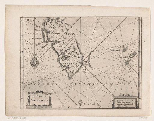 Map of Spitsbergen, 1596