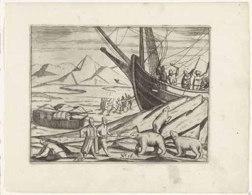 Attacked by Polar Bears while Loading the Sledges, 1596
