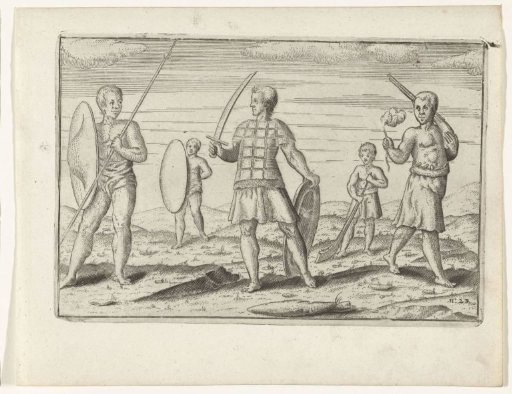 Three warriors of Bantam, 1596