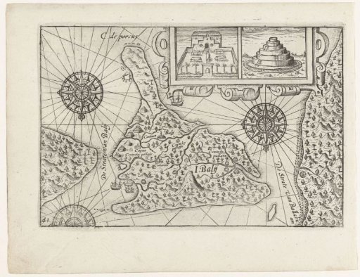 Map of Bali, 1597