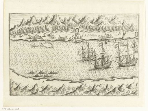 Taking on Refreshments on the Island of San Sebastiaan, 1599