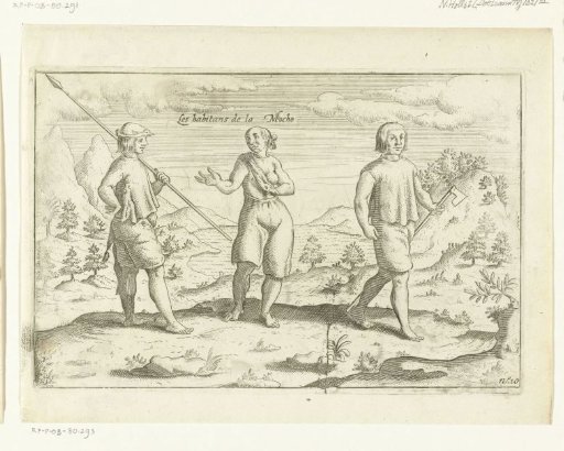 Inhabitants of the Island of Mocha in Chile, 1600