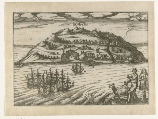 Arrival at the island of Mocha, 1615