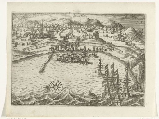 The ships in the bay of Guarme, 1615