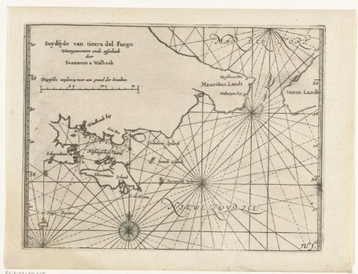 Map of the Strait of Le Maire, 1624