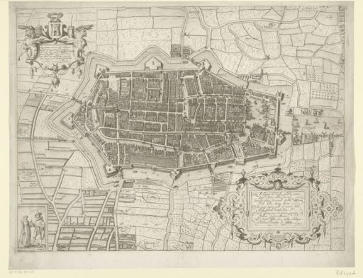 Map of Alkmaar, 1597