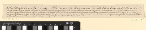 Copy of the Inscription Above the Portraits of Albrecht and Isabella with Mendoza Before the Battlefield at Nieuwpoort, 1600