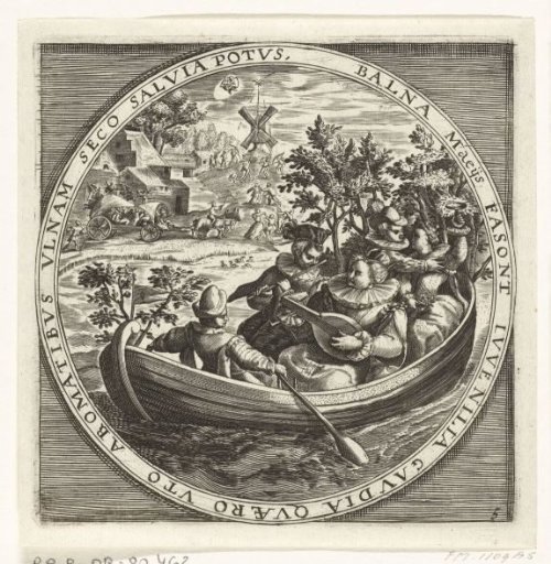 The Month of May, Musicians in a Boat, ca. 1600