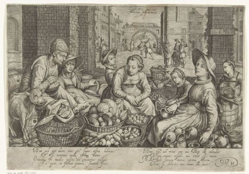 Market Scene with the Parable of the Workers in the Vineyard