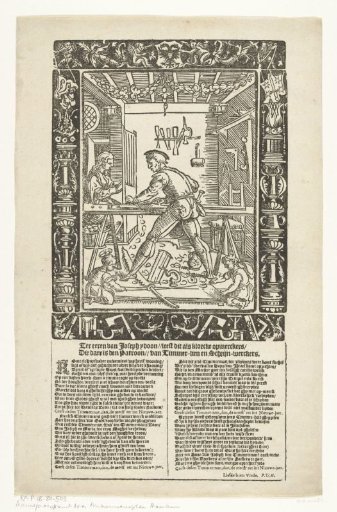 New Year's Print of the Carpenters' Guild of Haarlem, ca. 1600