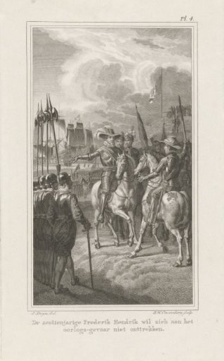 The sixteen-year-old Frederick Henry as army leader before the Battle of Nieuwpoort
