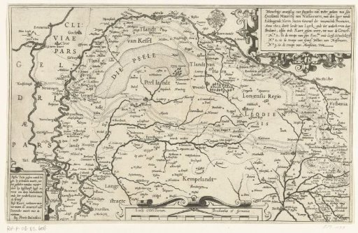 Map of Maurice's campaign through Brabant, 1602