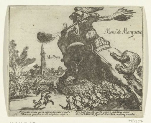 Spaniards defeated by the States' army under Marquette at Mülheim, 1608