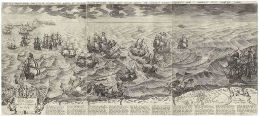Destruction of the Spanish galleys off the Flemish coast, 1602