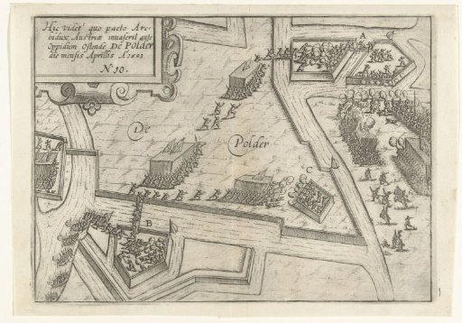 Siege of Ostend: capture of the forts in the polder by the Spanish army, 1603