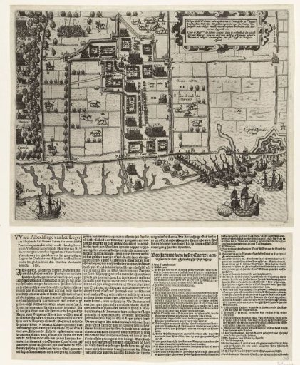 The camp of the States' army located at Watervliet next to the camp of the Spanish army, 1605