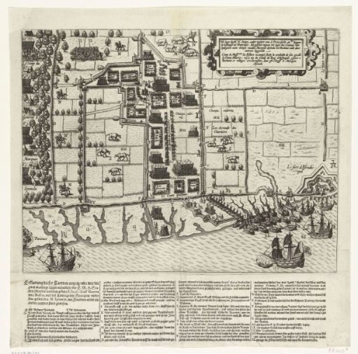 The camp of the States' army located at Watervliet next to the camp of the Spanish army, 1605