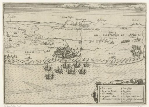 Dutch ships at anchor off Dunkirk, ca. 1605