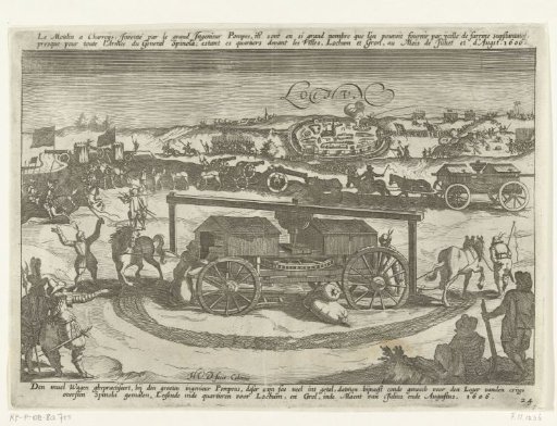 Capture of Lochem by Spinola and the flour wagons in his army, 1606
