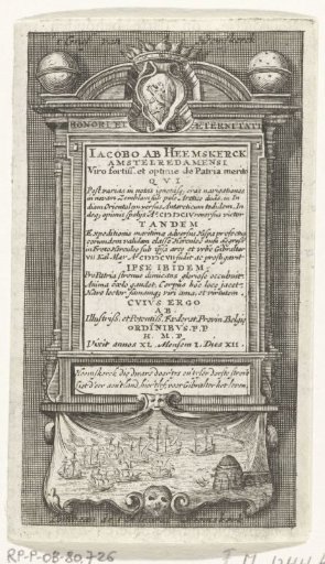 Monument for Jacob van Heemskerck in the Old Church in Amsterdam, 1607
