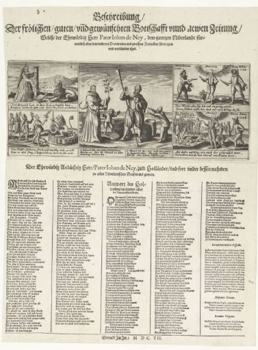 Allegorical representation against the peace proposals of Father Jan Neyen in 1607