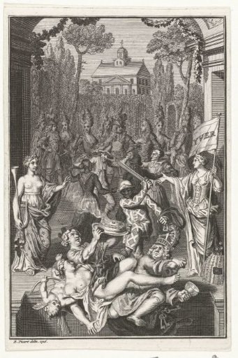 Satirical Print on the Poet Joan Pluimer, ca. 1685