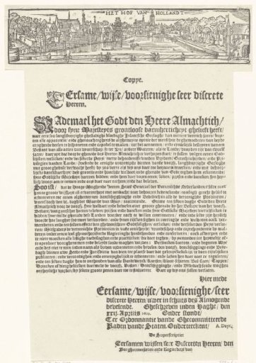 Announcement of a day of thanksgiving for the Truce, 1609
