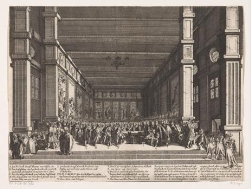 The investiture of Maurice with the Order of the Garter, 1613