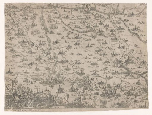 Map of the Battle in the Duchy of Jülich, 1614
