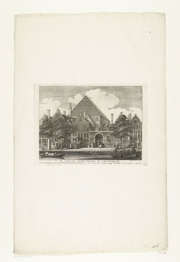 View of the Nederduitse Academie of Samuel Coster on the Keizersgracht, 1617