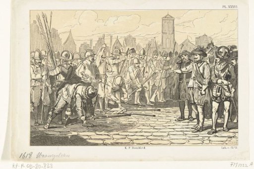 The dismissal of the waardgelders in Utrecht, 1618