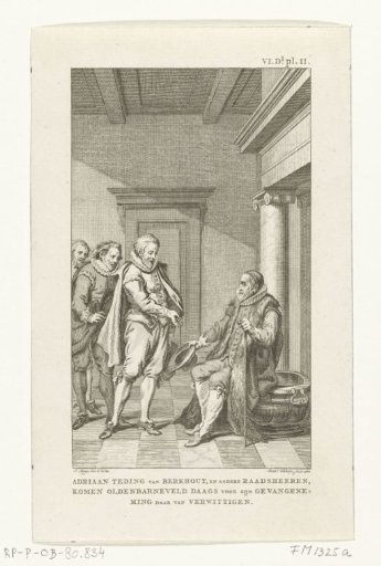 Councilor Teding van Berkhout Warns Johan van Oldenbarnevelt That He Will Be Arrested, 1618