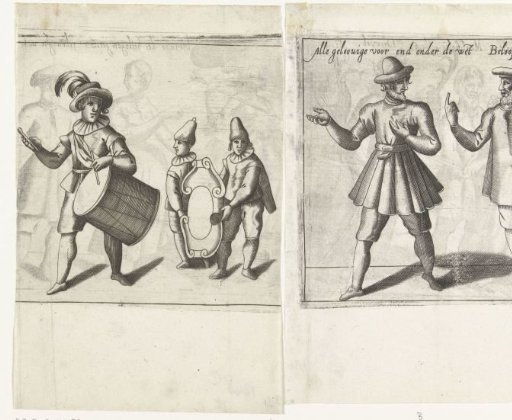 Procession by the rhetoricians' chamber De Haselieren of Hazerswoude Dorp (first part), 1607