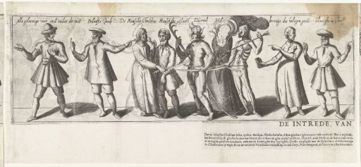 Procession by the rhetoricians' chamber De Haselieren of Hazerswoude Dorp (second part), 1607