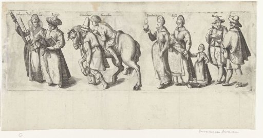 Procession by the Brabantine rhetoricians' chamber Het Lavenderblomken of Amsterdam (third part), 1607