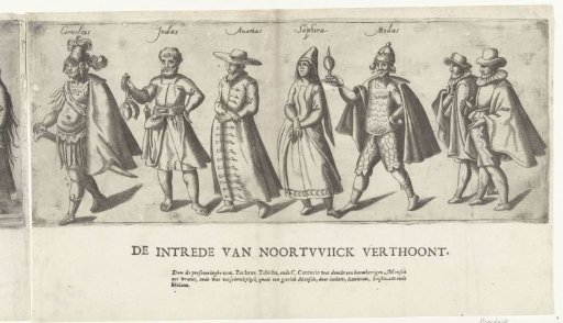 Procession by the Rhetoricians' Chamber De Lelijkens onder de Doornen from Noordwijk (second part), 1607